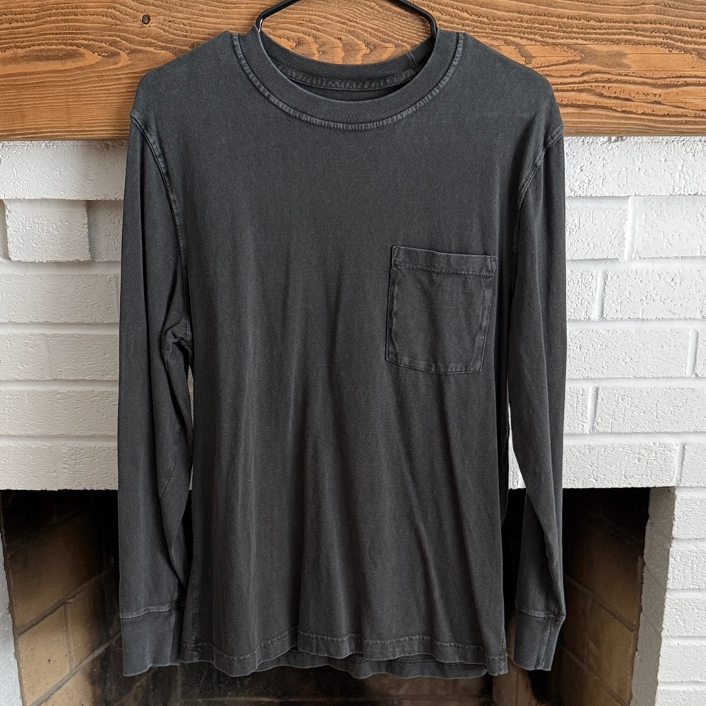 Abercrombie & Fitch Charcoal Long Sleeve Tee